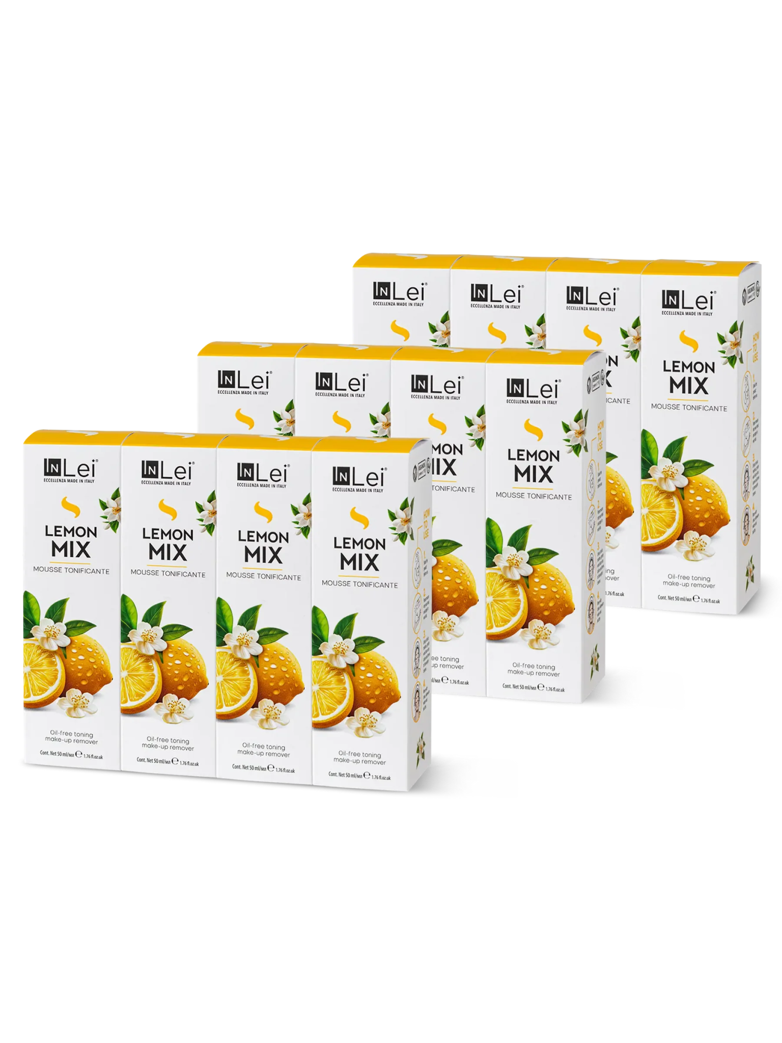 InLei® "MOUSSE LEMON MIX" - Thekendisplay TRAVEL SIZE – 12x50 ml - Inlei Germany