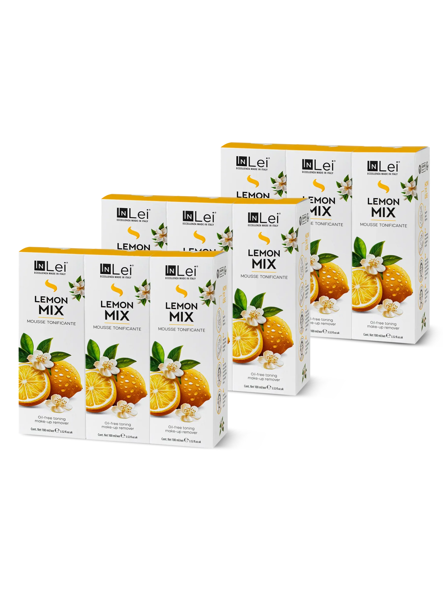 InLei® "MOUSSE LEMON MIX" - Thekendisplay TRAVEL SIZE – 9x100 ml - Inlei Germany
