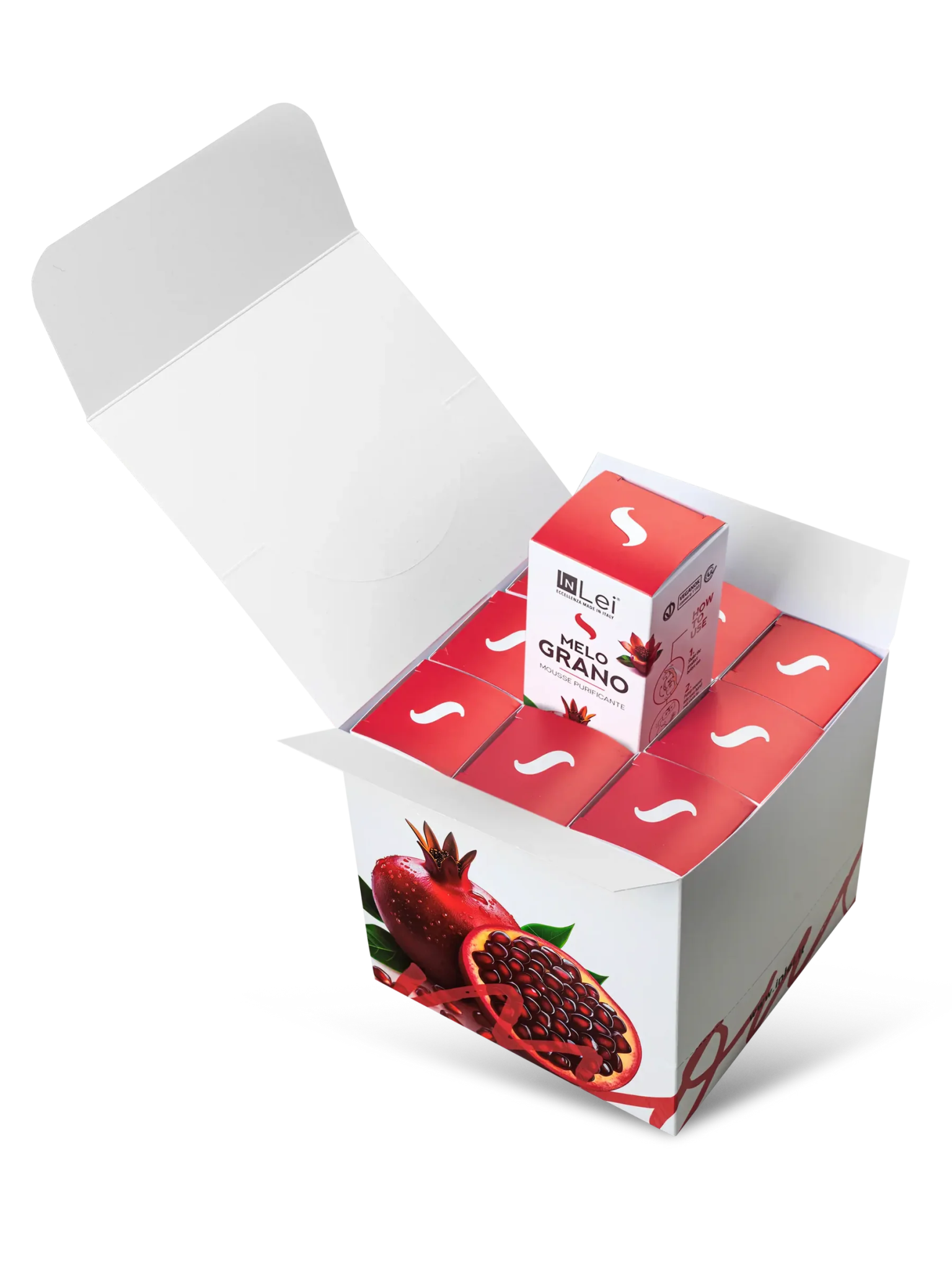 InLei® "MOUSSE MELOGRANO" - Thekendisplay TRAVEL SIZE – 9x100 ml - Inlei Germany