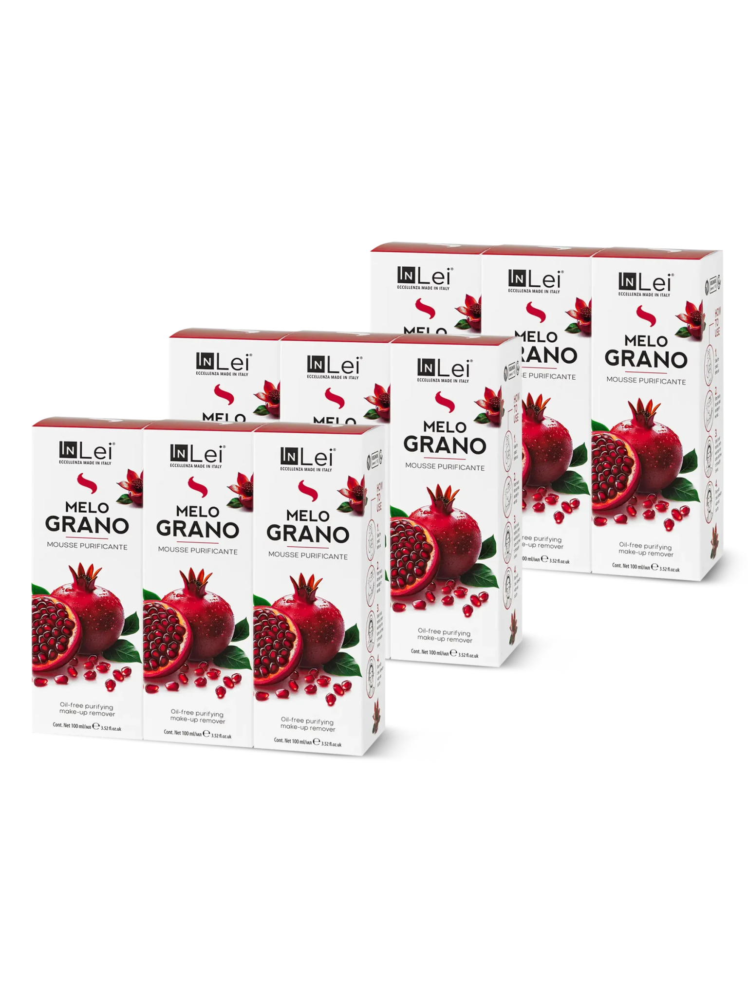 InLei® "MOUSSE MELOGRANO" - Thekendisplay TRAVEL SIZE – 9x100 ml - Inlei Germany