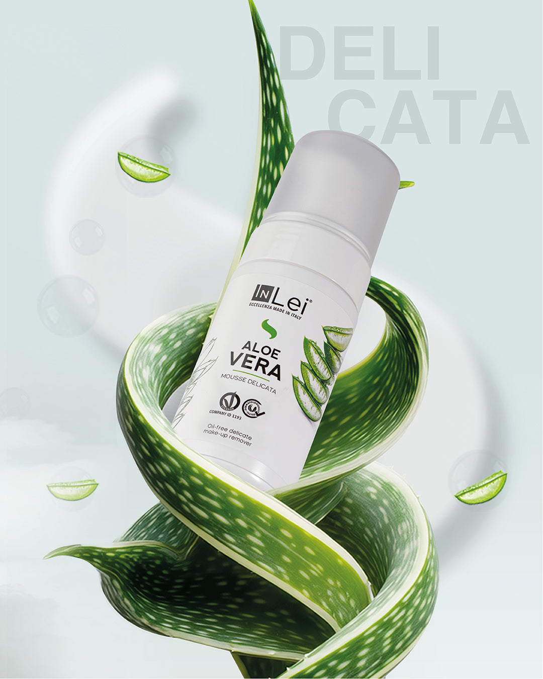InLei Mousse Aloe Vera Thekendisplay Travel Size – Wimpern Reinigungsschaum für Studios und Retail