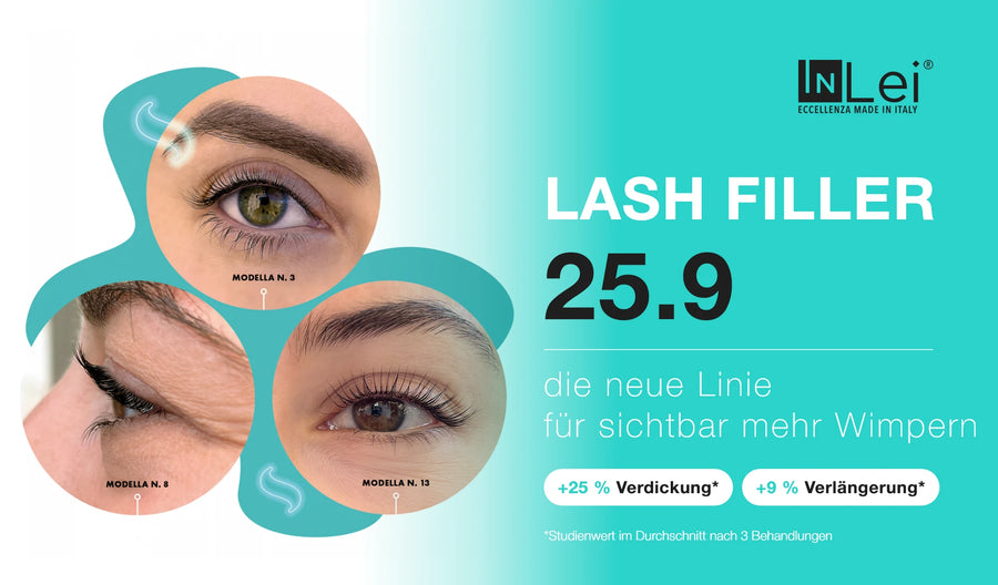 InLei® Lash Filler 25.9: Die neue Linie mit +25 % Verdickung und +9 % Verlängerung