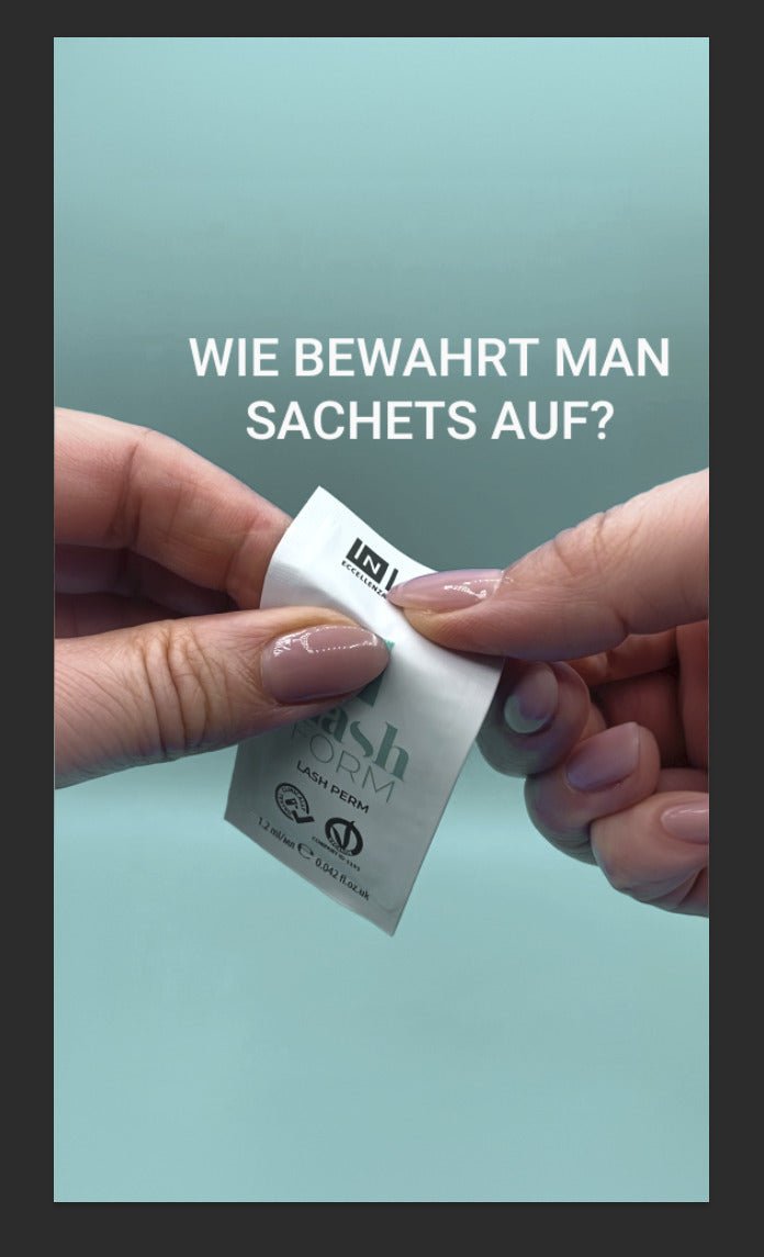 Richtiger Umgang mit den Lotionen in Sachets/Monodose - Inlei Germany