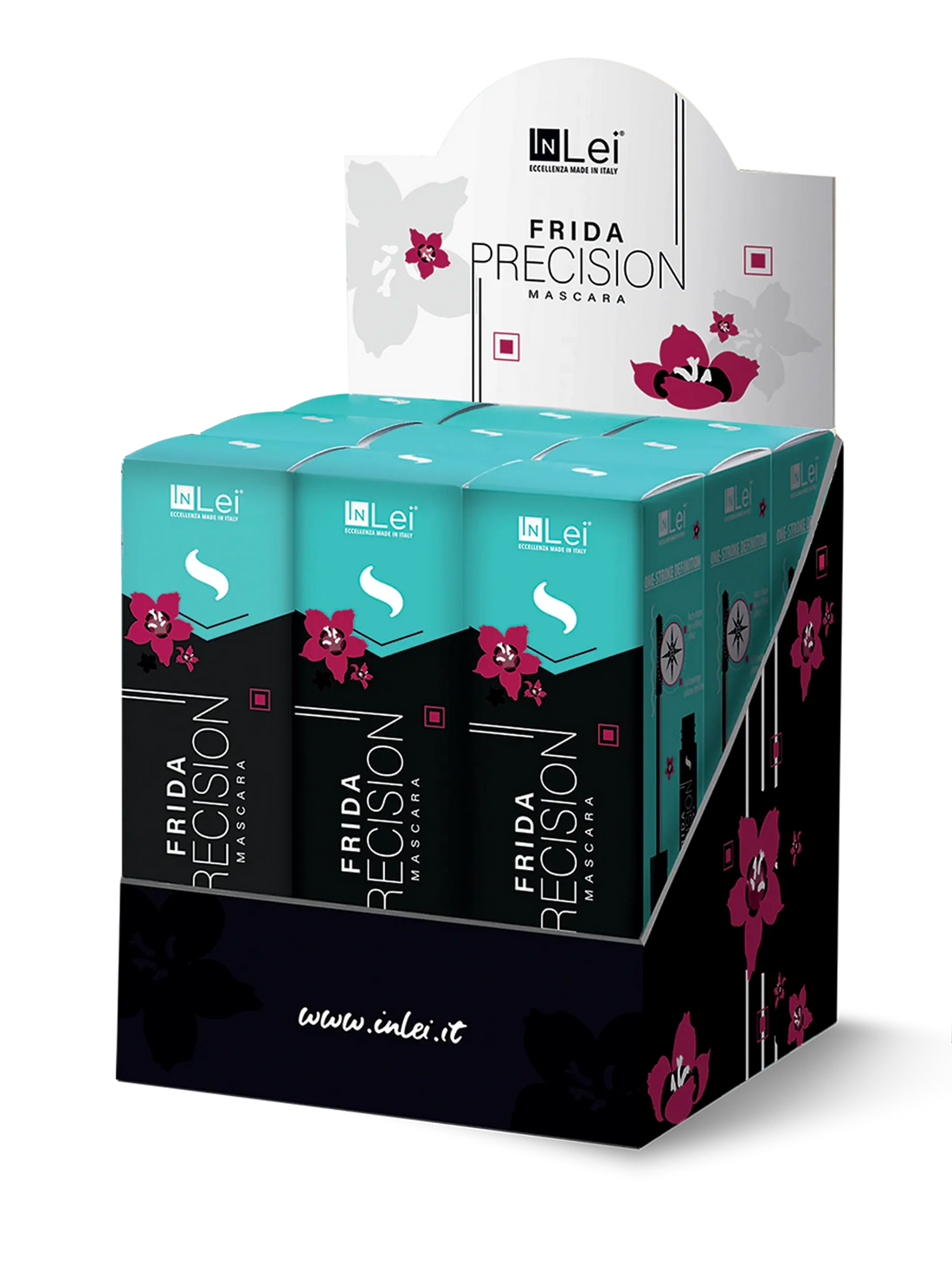InLei® Frida Precision - Thekendisplay Mascara mit hoher Präzision für Naturwimpern und Wimpernverlängerungen