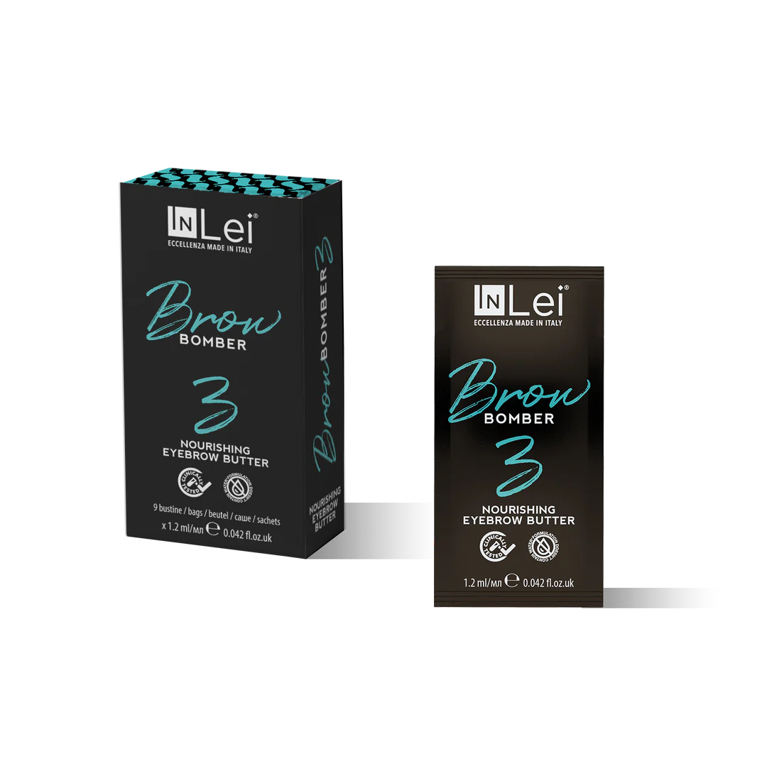 InLei® &quot;BROW BOMBER 3&quot; Nährender Balsam für die Augenbrauen – 9 Sachets 9x1,2ml