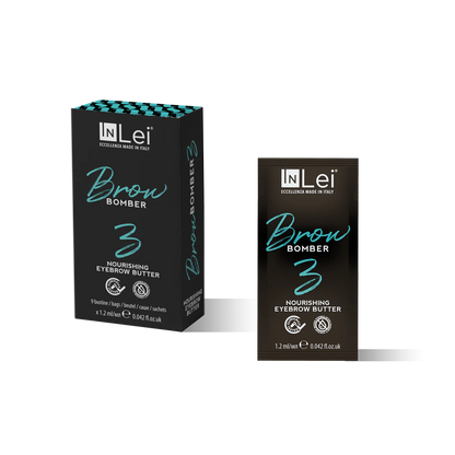 InLei® &quot;BROW BOMBER 3&quot; Nährender Balsam für die Augenbrauen – 9 Sachets 9x1,2ml