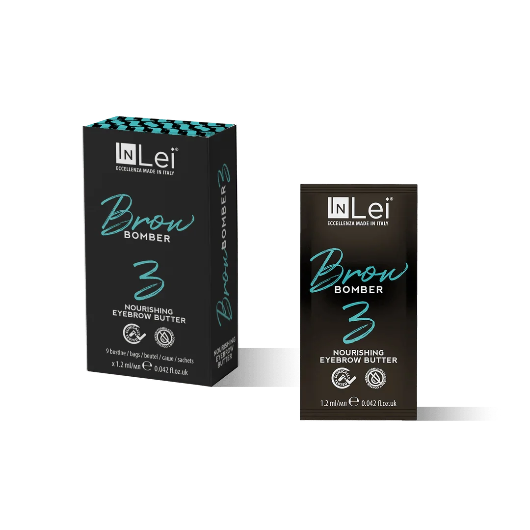 InLei® Brow Bomber 3 – Faltschachtel und Sachet (9 × 1,2 ml), Schritt 3 im Bundle