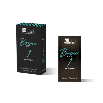 InLei® Brow Lift 1 – Faltschachtel und Sachet (9 × 1,2 ml), Schritt 1 im Bundle