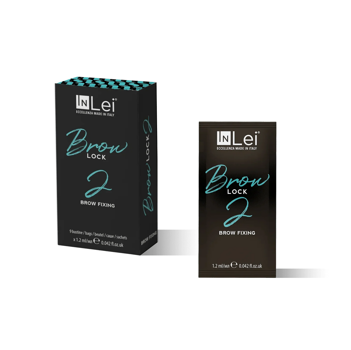 InLei® Brow Lock 2 – Faltschachtel und Sachet (9 × 1,2 ml), Schritt 2 im Bundle