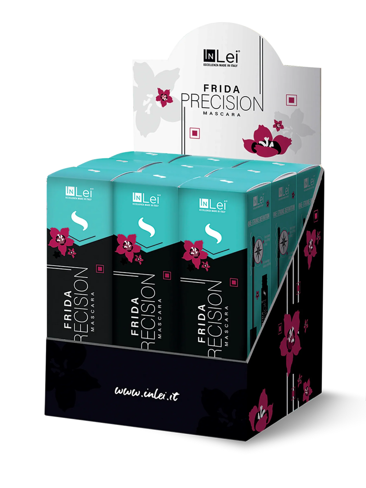 InLei® Frida Precision - Thekendisplay Mascara mit hoher Präzision für Naturwimpern und Wimpernverlängerungen - Inlei Germany