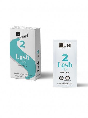 InLei® Lash Fix 2 – Faltschachtel und Sachet (9 × 1,2 ml), Schritt 2 im Bundle
