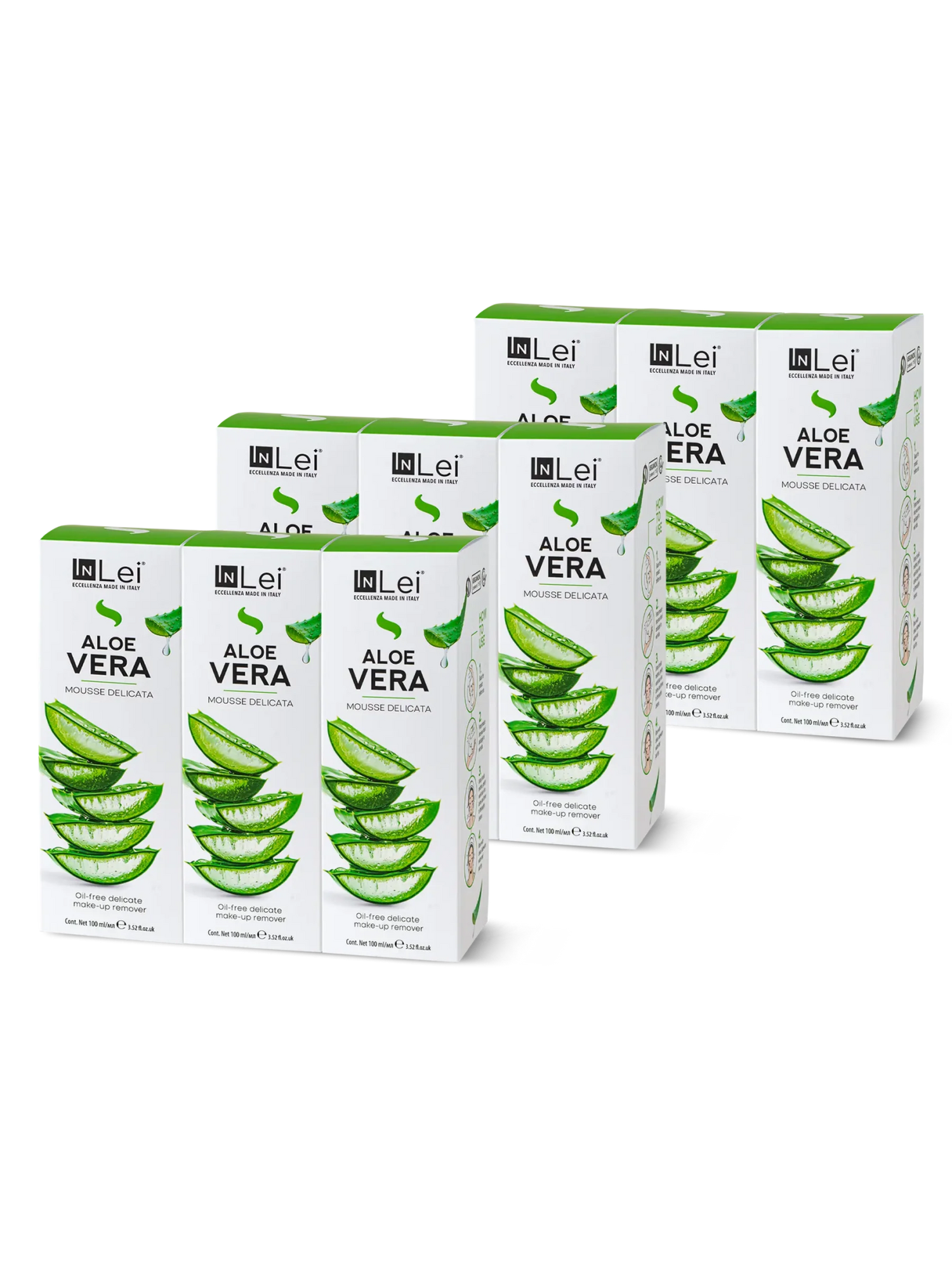 InLei® &quot;MOUSSE ALOE VERA&quot; - Thekendisplay TRAVEL SIZE – 9x100 ml - Inlei Germany
