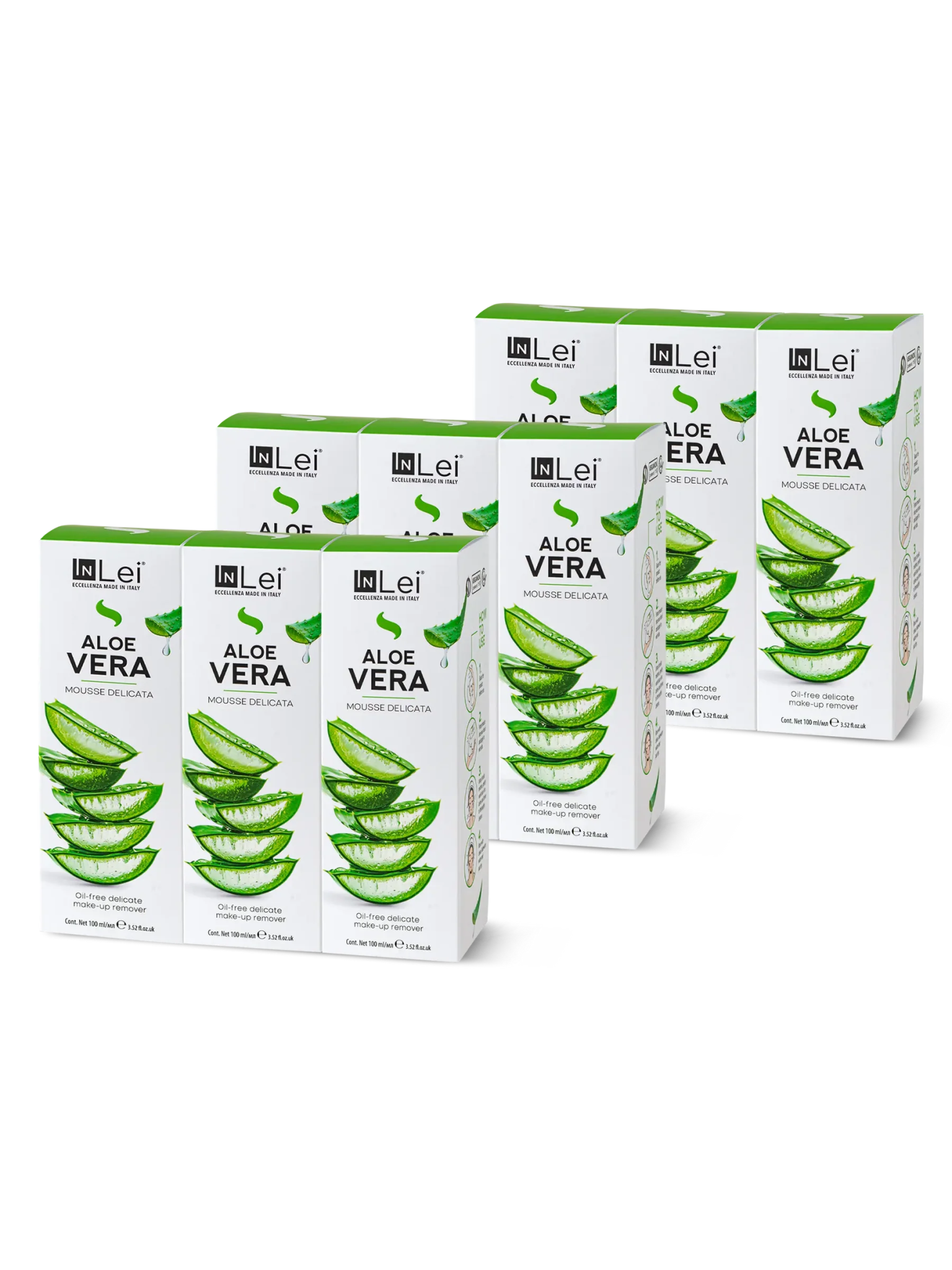 InLei® &quot;MOUSSE ALOE VERA&quot; - Thekendisplay TRAVEL SIZE – 9x100 ml - Inlei Germany