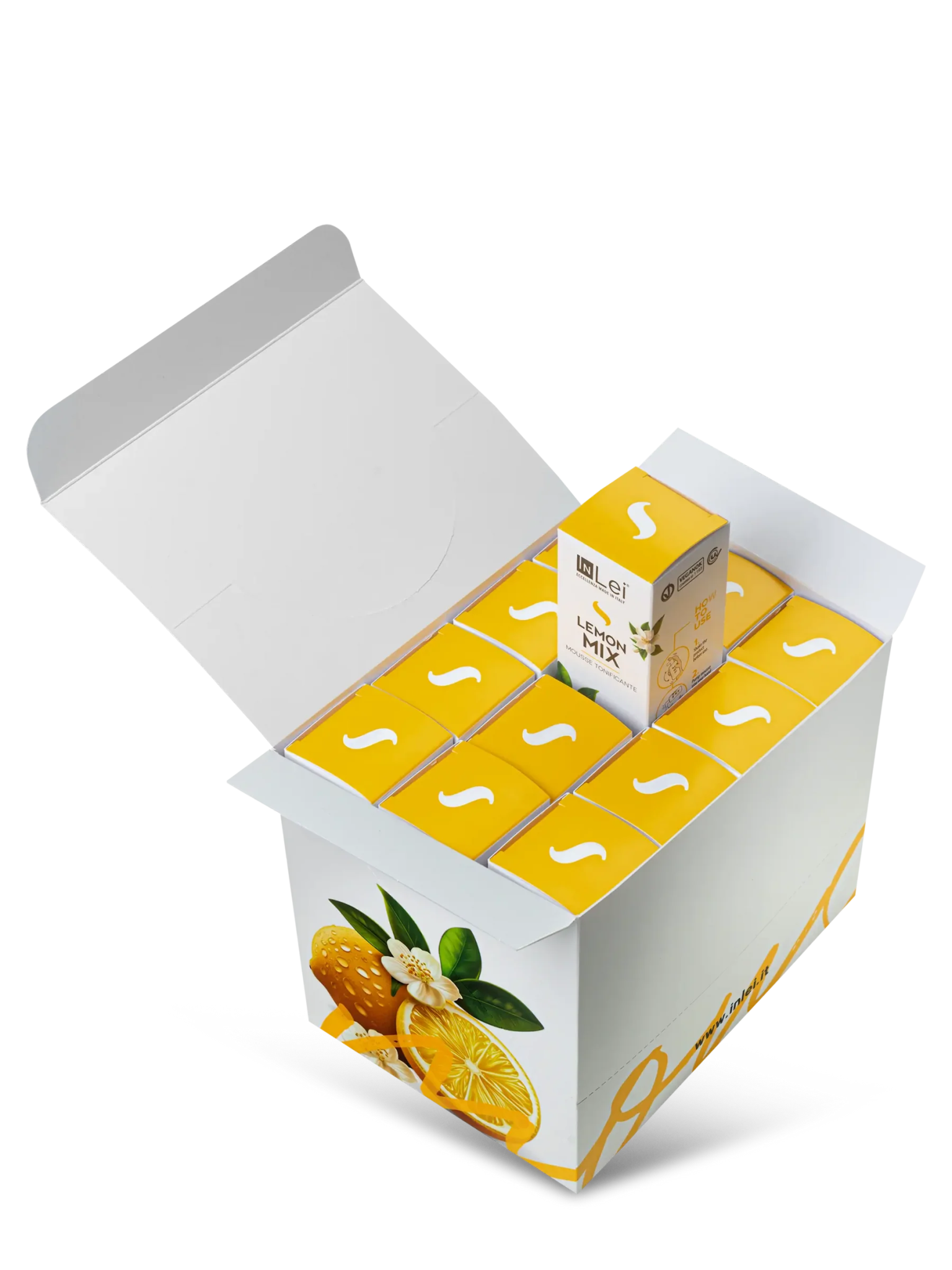 InLei® &quot;MOUSSE LEMON MIX&quot; - Thekendisplay TRAVEL SIZE – 12x50 ml - Inlei Germany