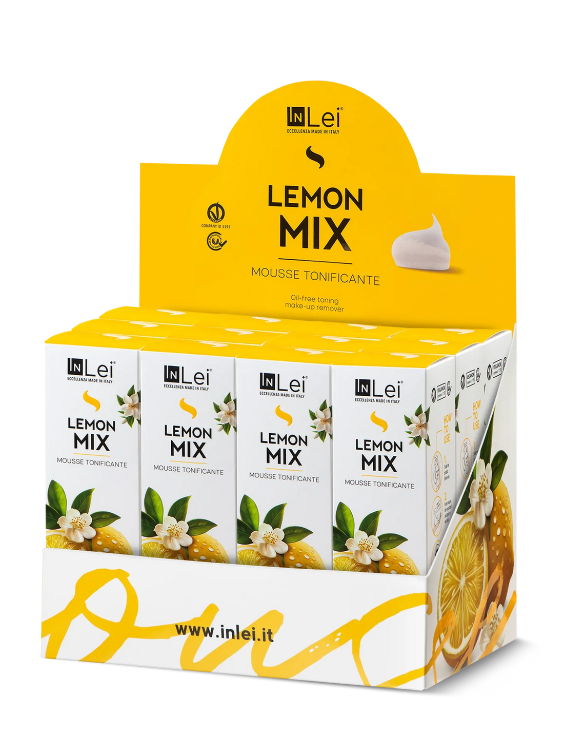 InLei® &quot;MOUSSE LEMON MIX&quot; - Thekendisplay TRAVEL SIZE – 12x50 ml - Inlei Germany