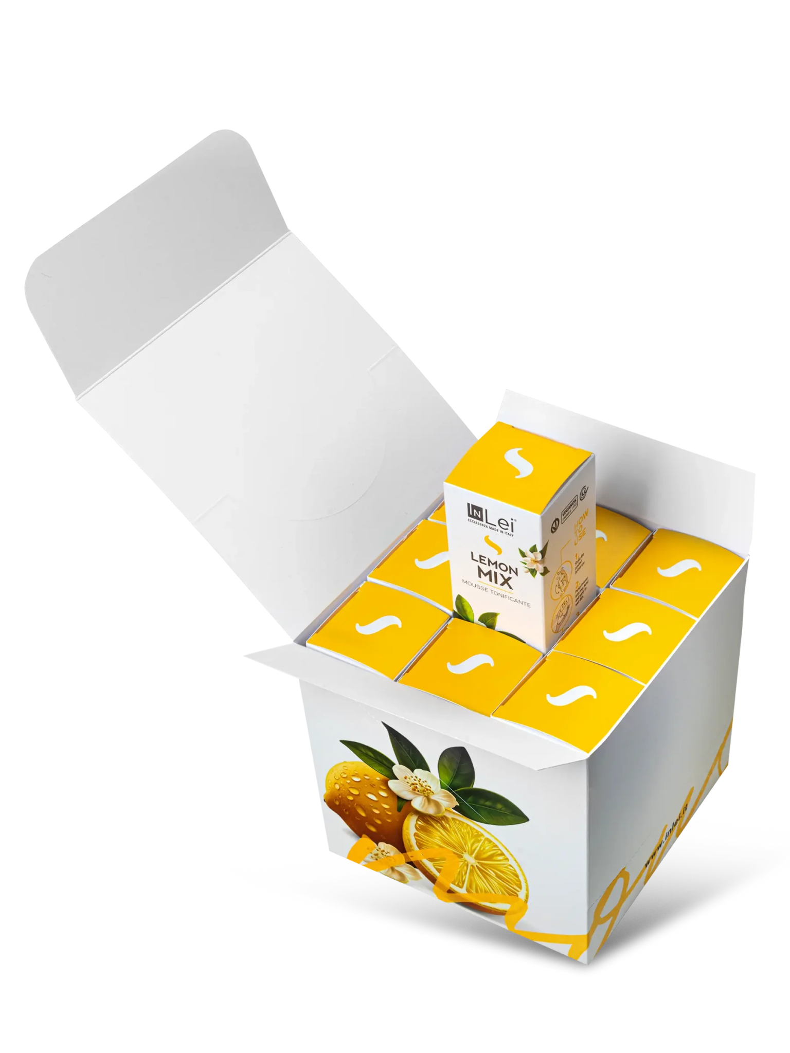 InLei® &quot;MOUSSE LEMON MIX&quot; - Thekendisplay TRAVEL SIZE – 9x100 ml - Inlei Germany