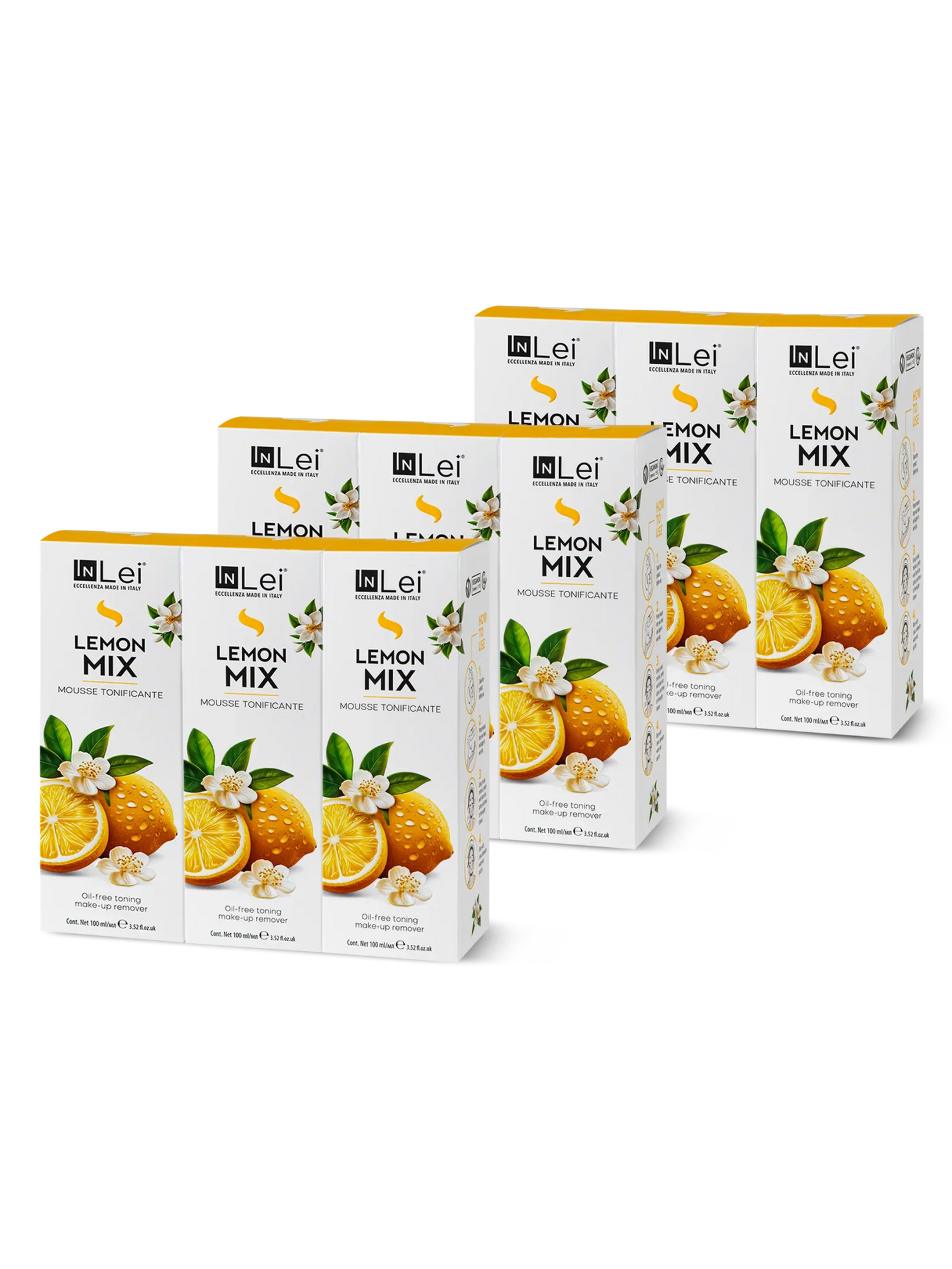 InLei® &quot;MOUSSE LEMON MIX&quot; - Thekendisplay TRAVEL SIZE – 9x100 ml - Inlei Germany