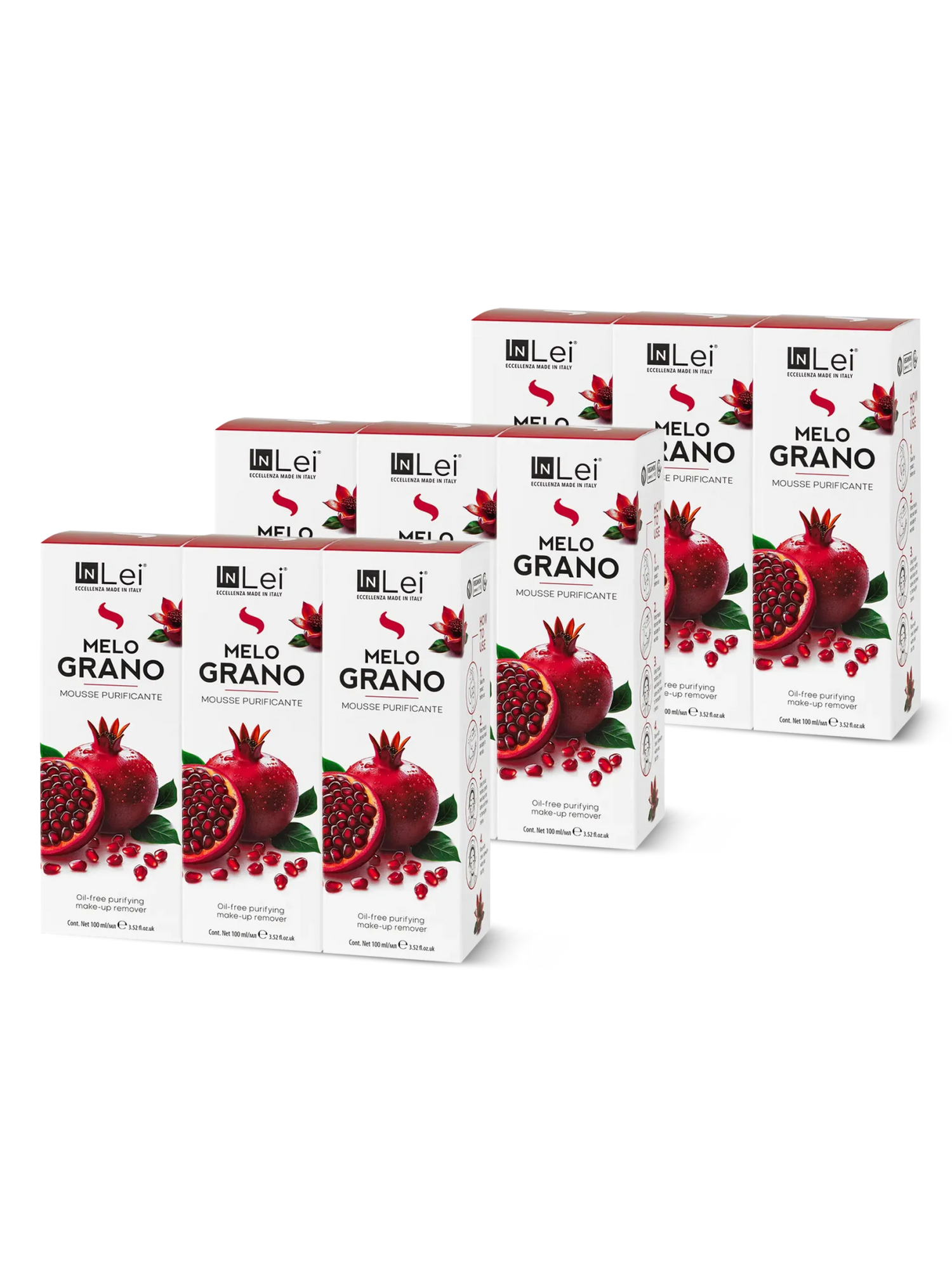 InLei® &quot;MOUSSE MELOGRANO&quot; - Thekendisplay TRAVEL SIZE – 9x100 ml - Inlei Germany