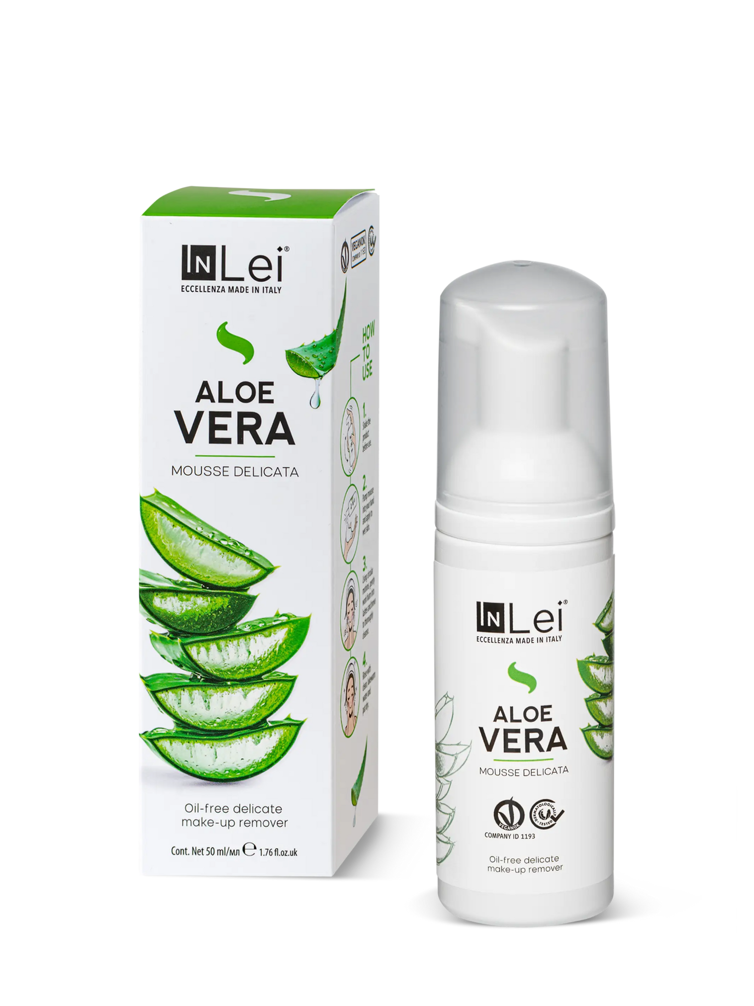 MOUSSE ALOE VERA TRAVEL SIZE Gesichtsreiniger – 50 ml - Inlei Germany