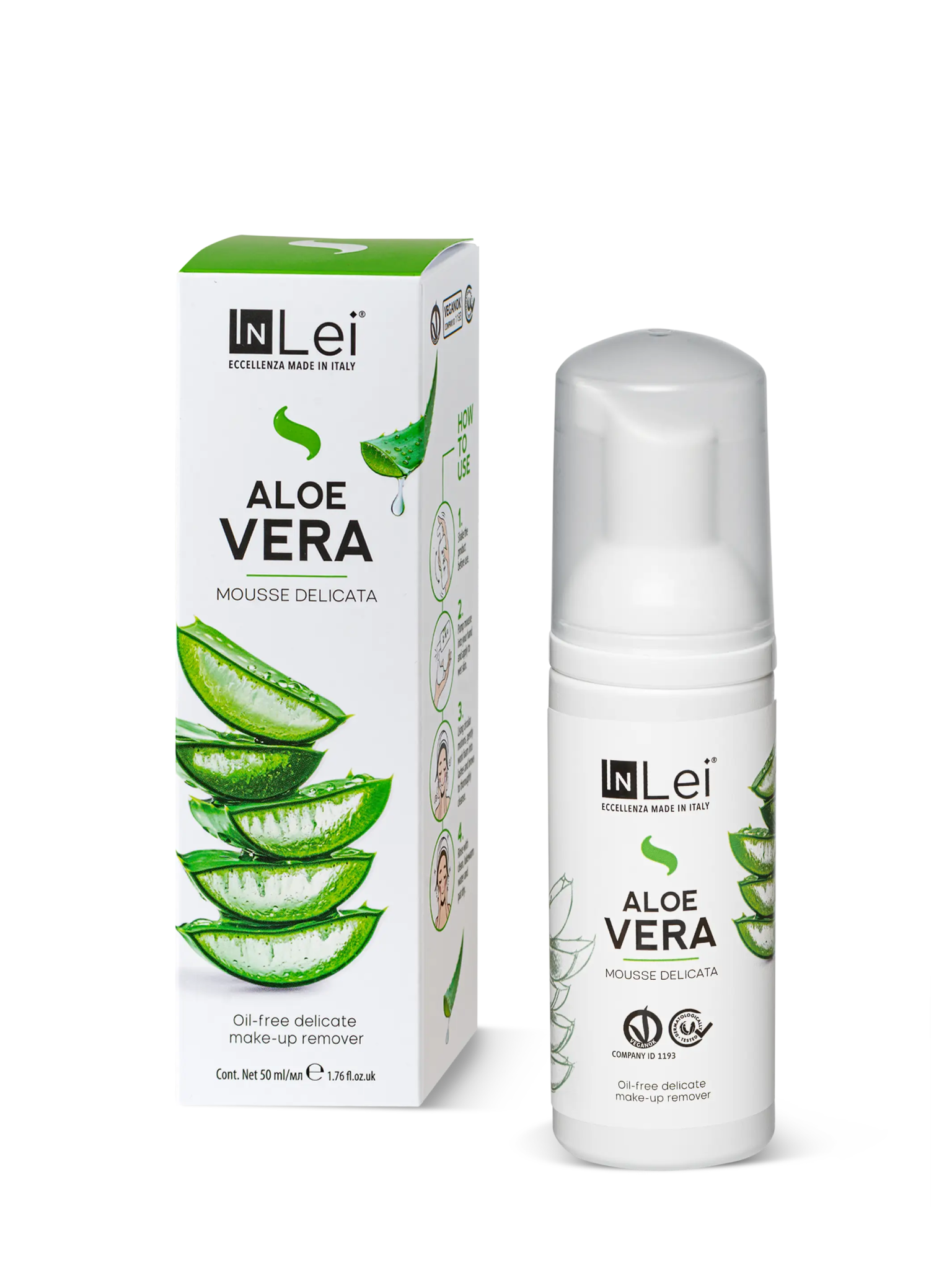 MOUSSE ALOE VERA TRAVEL SIZE Gesichtsreiniger – 50 ml - Inlei Germany