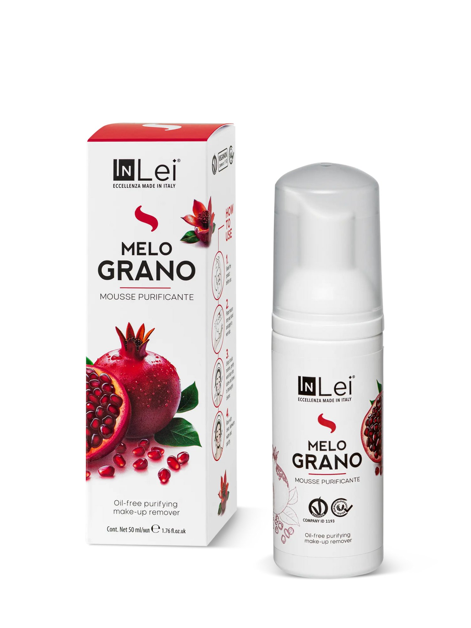 MOUSSE MELOGRANO TRAVEL SIZE Gesichtsreiniger – 50 ml - Inlei Germany