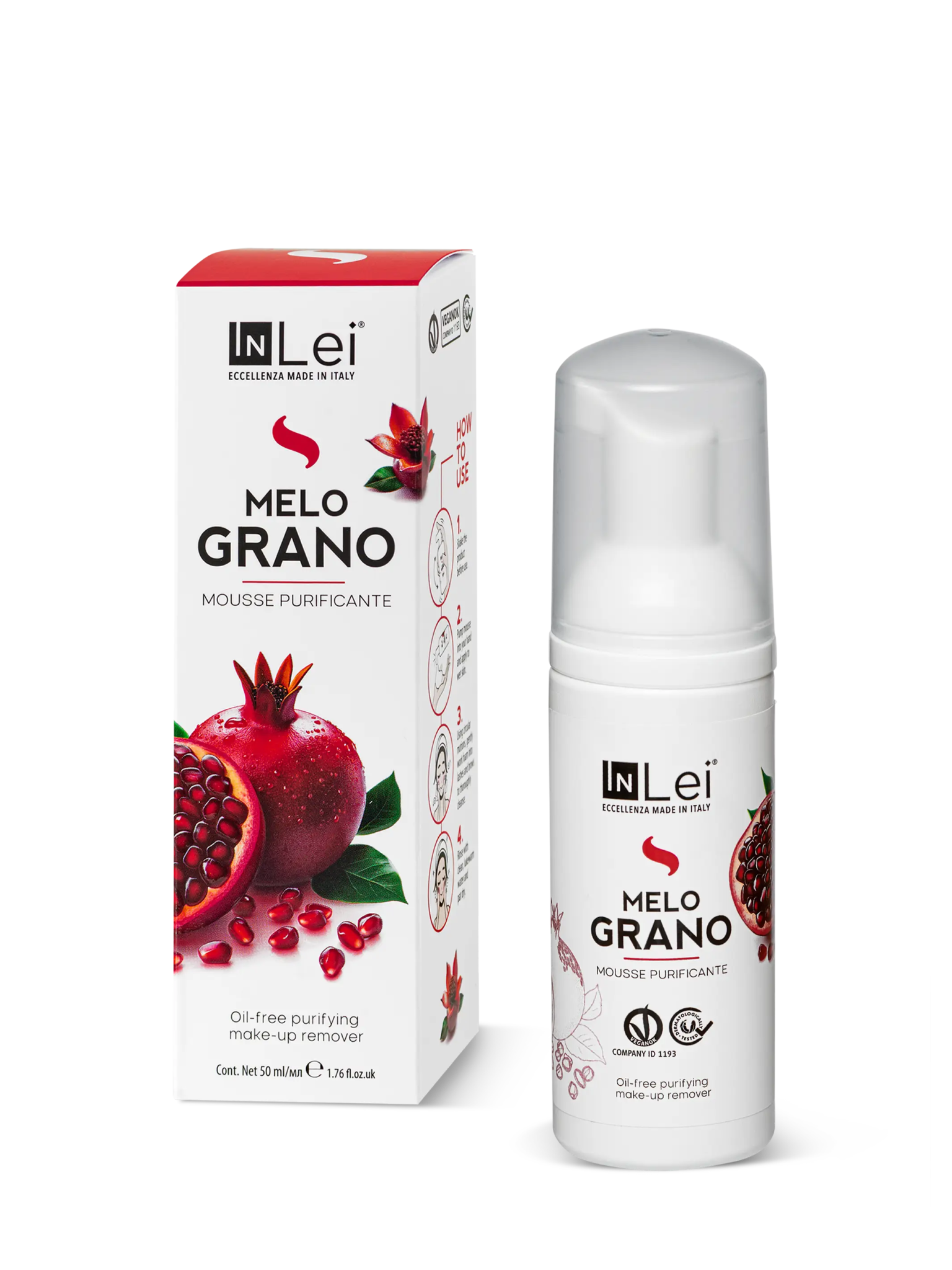 MOUSSE MELOGRANO TRAVEL SIZE Gesichtsreiniger – 50 ml - Inlei Germany