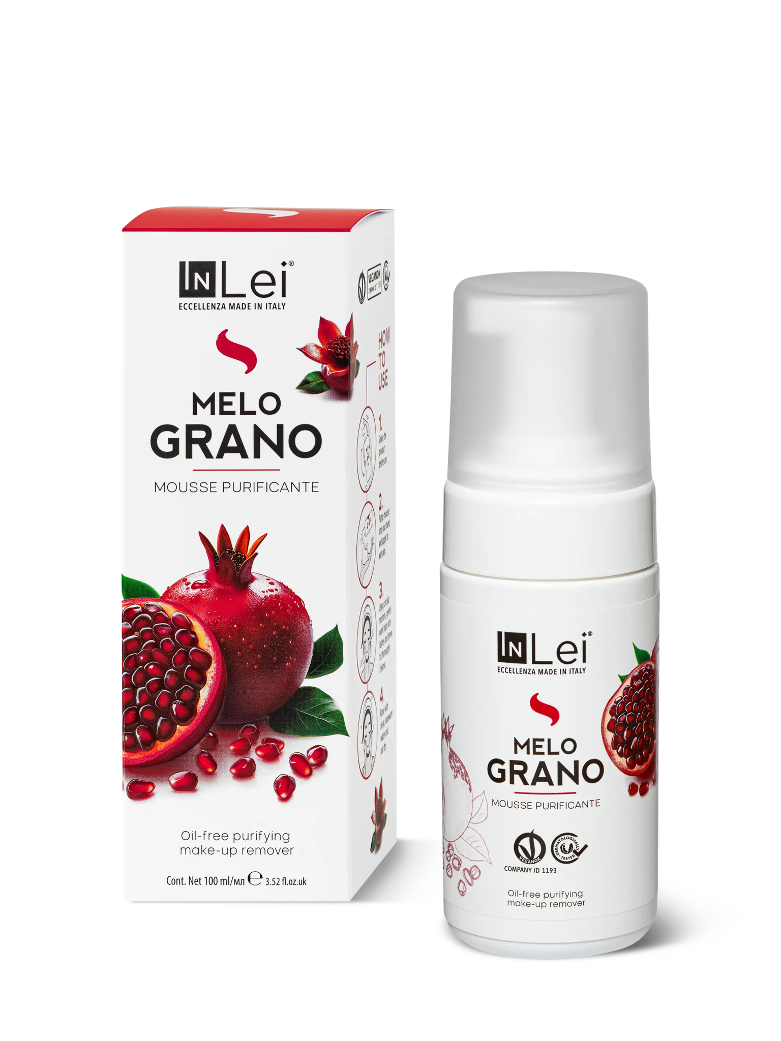 MOUSSE MELOGRANO TRAVEL SIZE Gesichtsreiniger – 50 ml - Inlei Germany