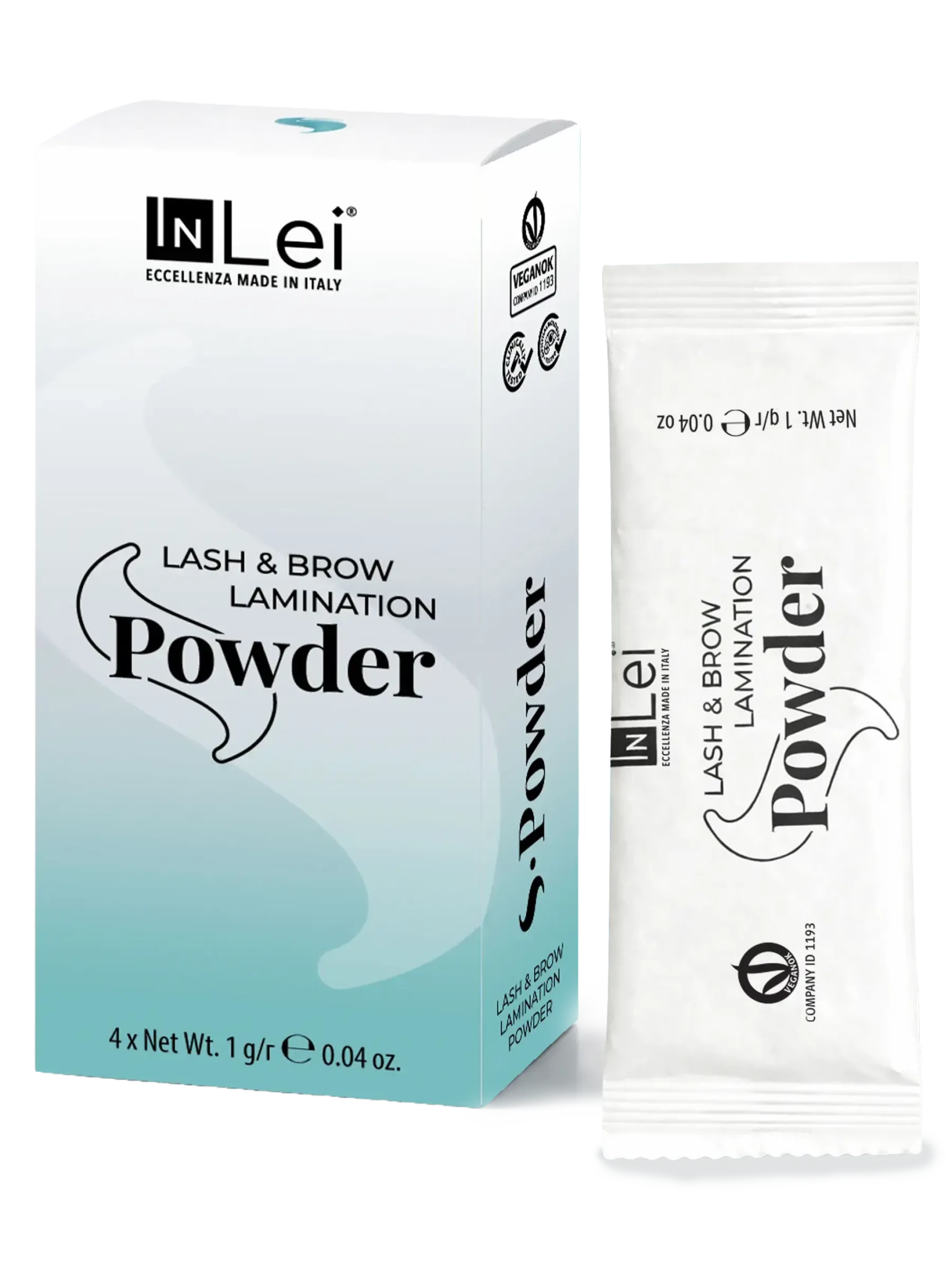 S - POWDER – Pulver für die koreanisches Lashlifting, 4 × 1 g - Inlei Germany