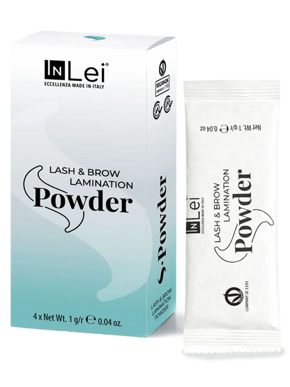InLei® S-Powder – Faltschachtel und Sachet (4 × 1 g) für die koreanische Laminierung